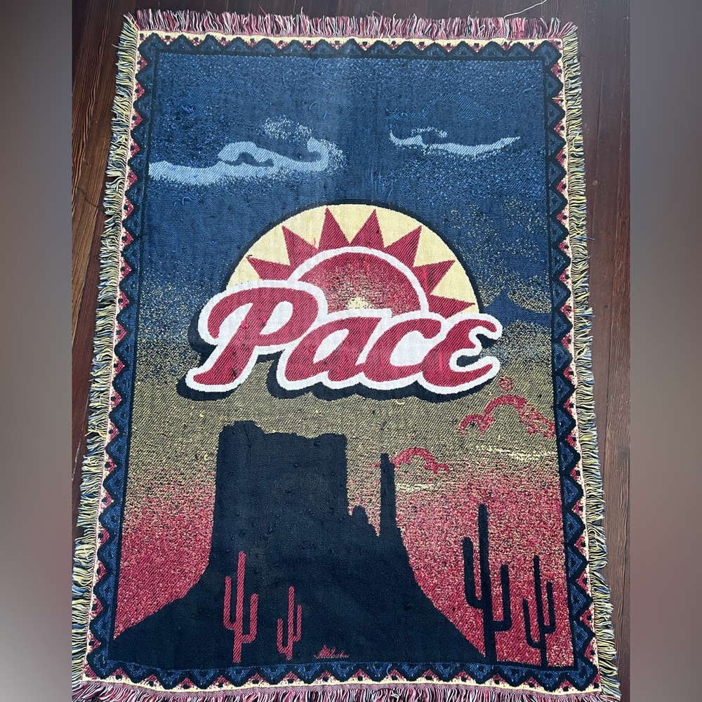 Vintage desert tapestry throw